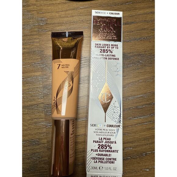 Charlotte Tilbury 7 neutral New liquid beautiful skin foundation med coverage - Picture 1 of 3